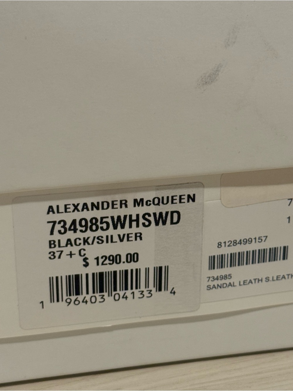 Alexander McQueen Black Leather Buckle Platform Mules - Picture 5 of 6
